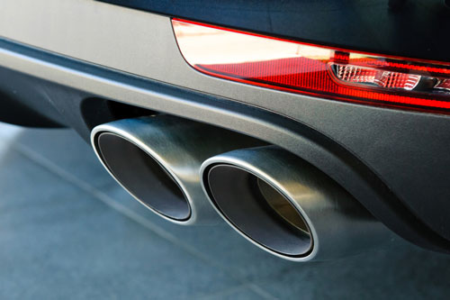 Parts of deals a car exhaust