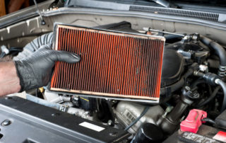 Photo of a Dirty Engine Air Filter