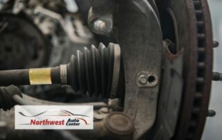 Image of Car CV Joint and Wheel