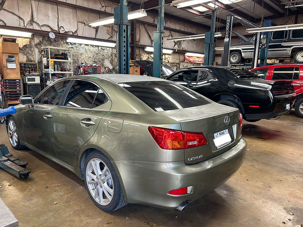 Image of Lexus in an Auto Shop